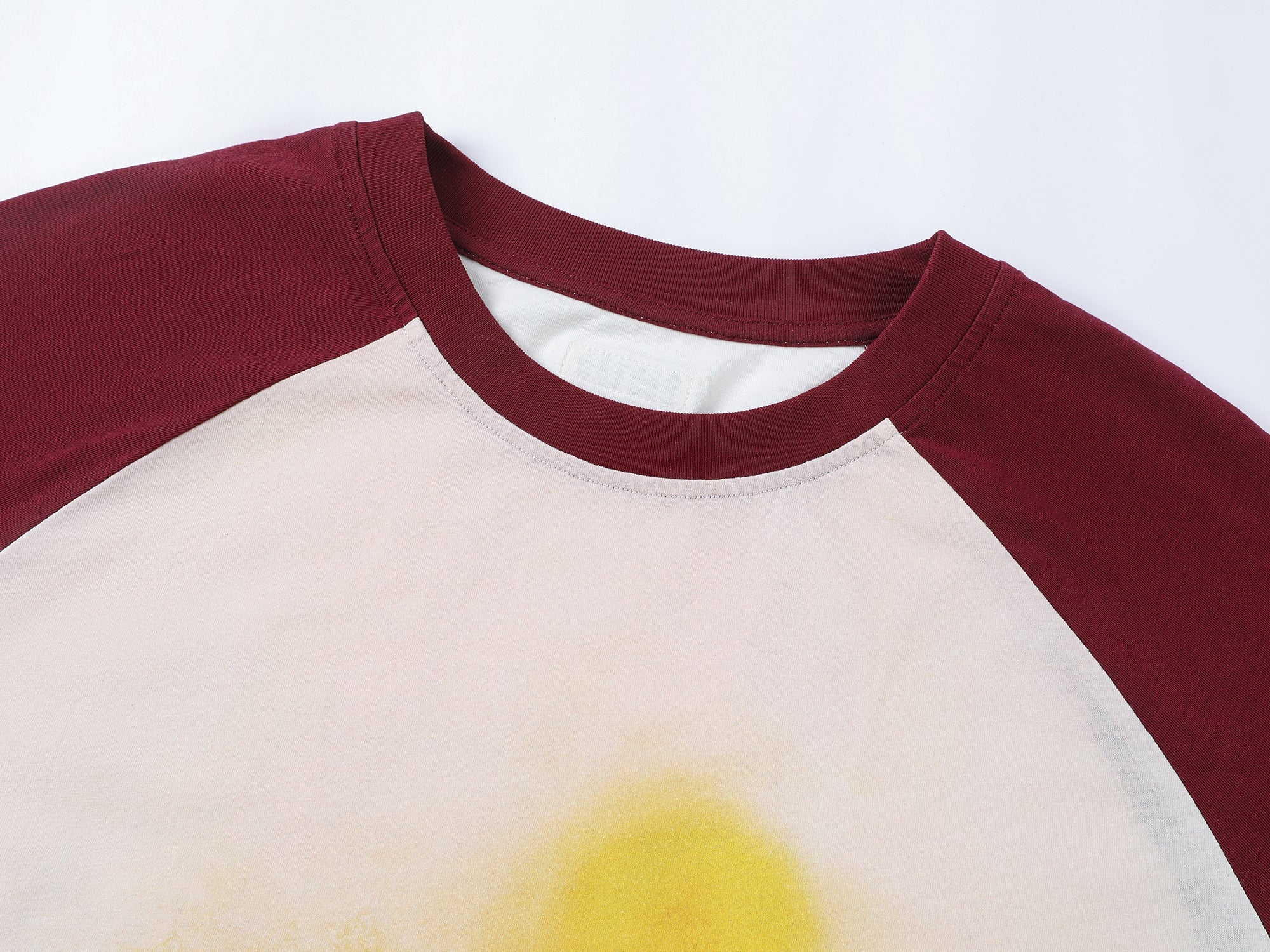 "I"-type personality duck raglan sleeve T-shirt