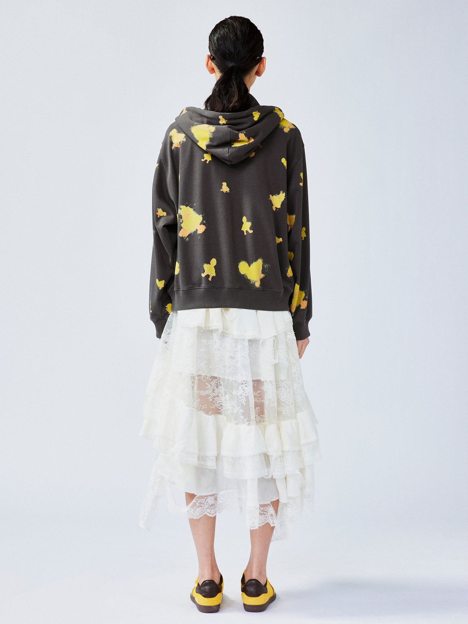 "I" duck hoodie jacket