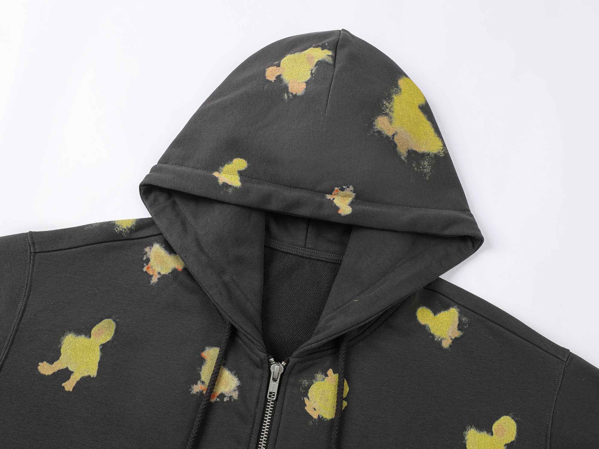 "I" duck hoodie jacket