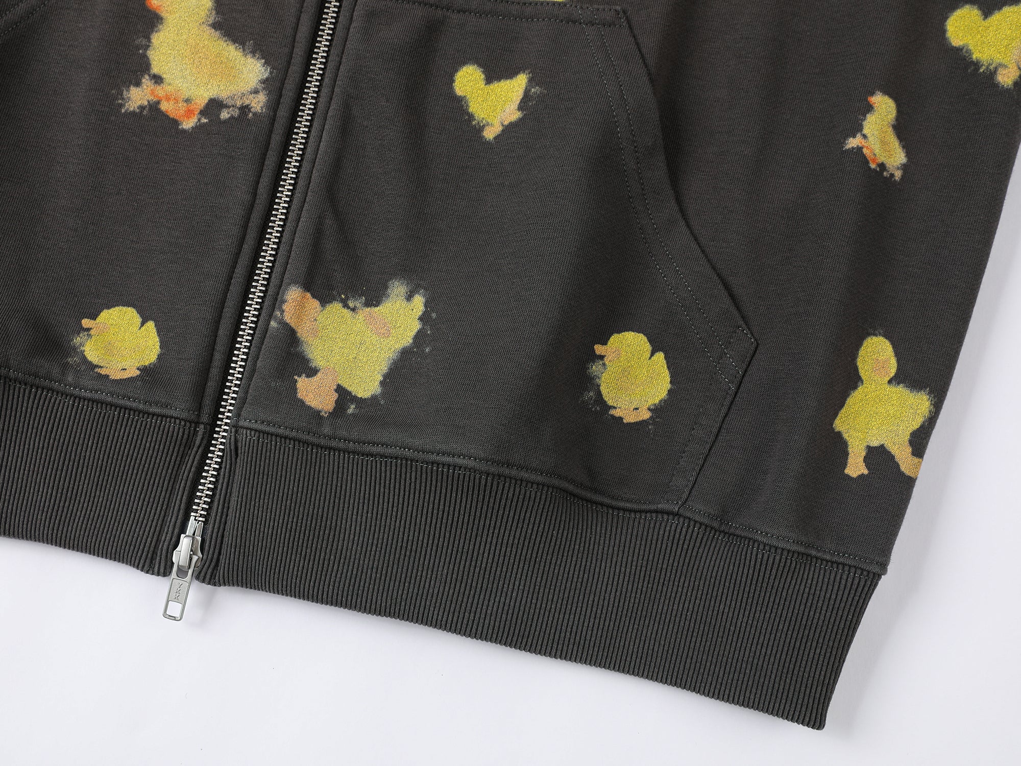 "I" duck hoodie jacket