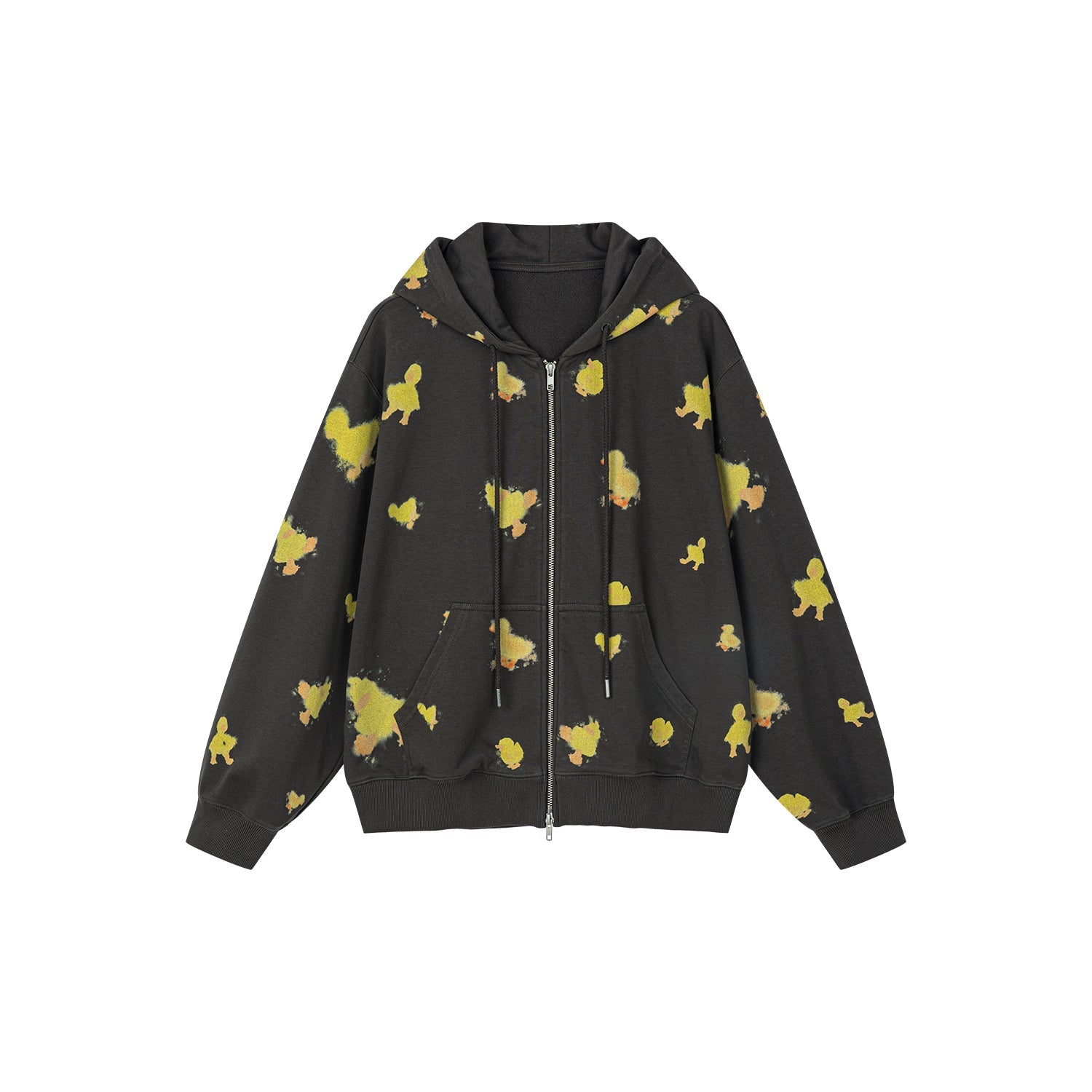 "I" duck hoodie jacket