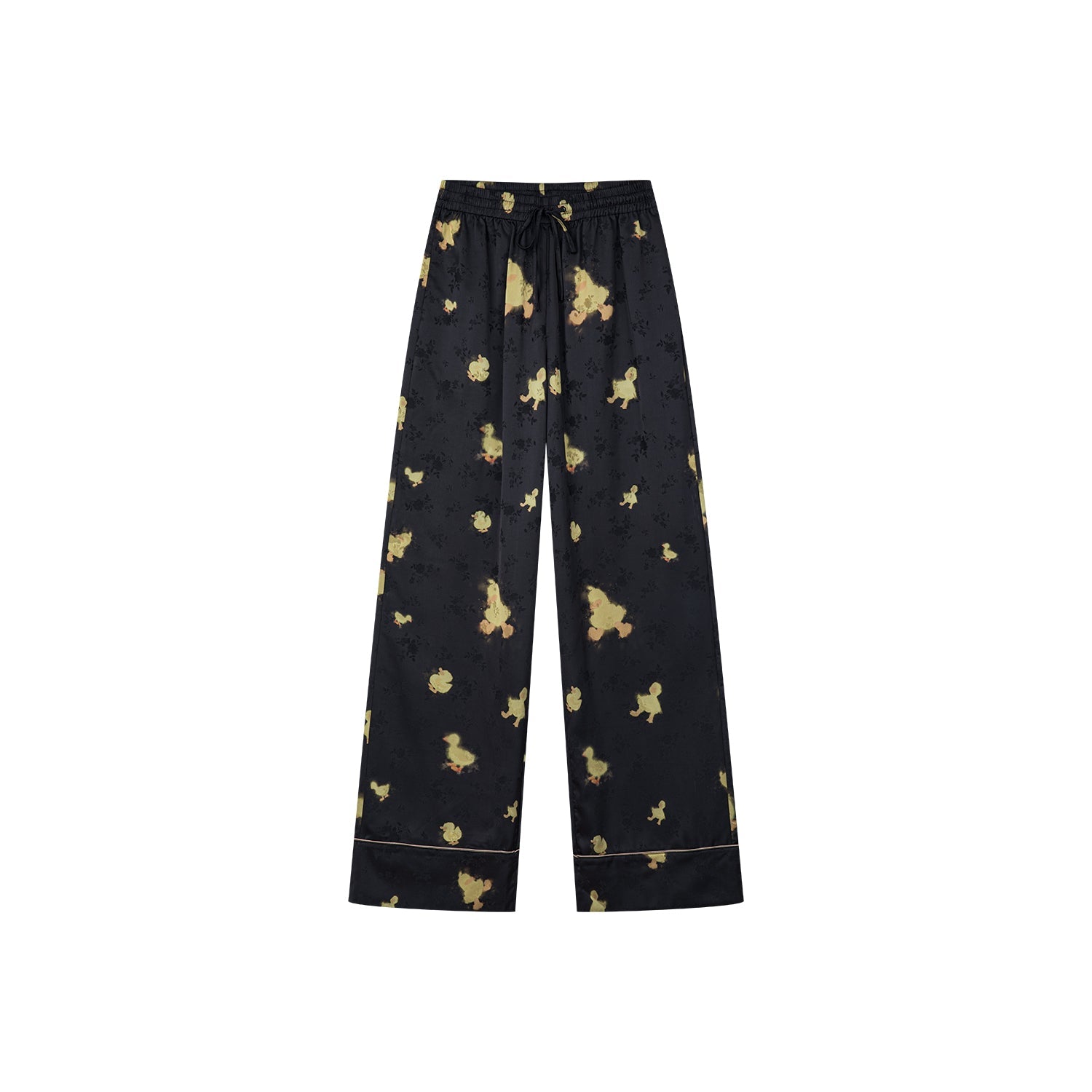 "I" duck pajama-style trousers