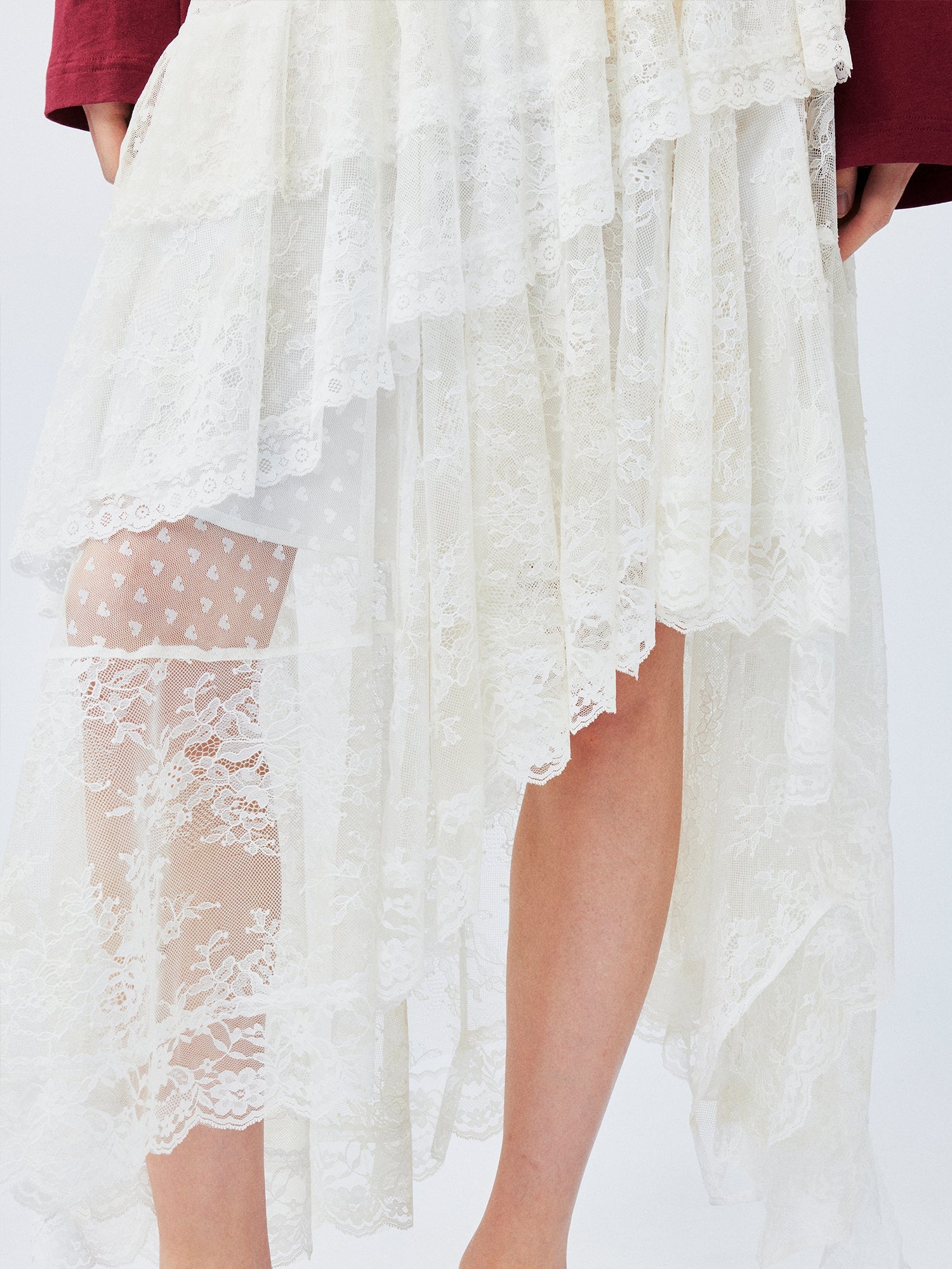 Lace cake skirt