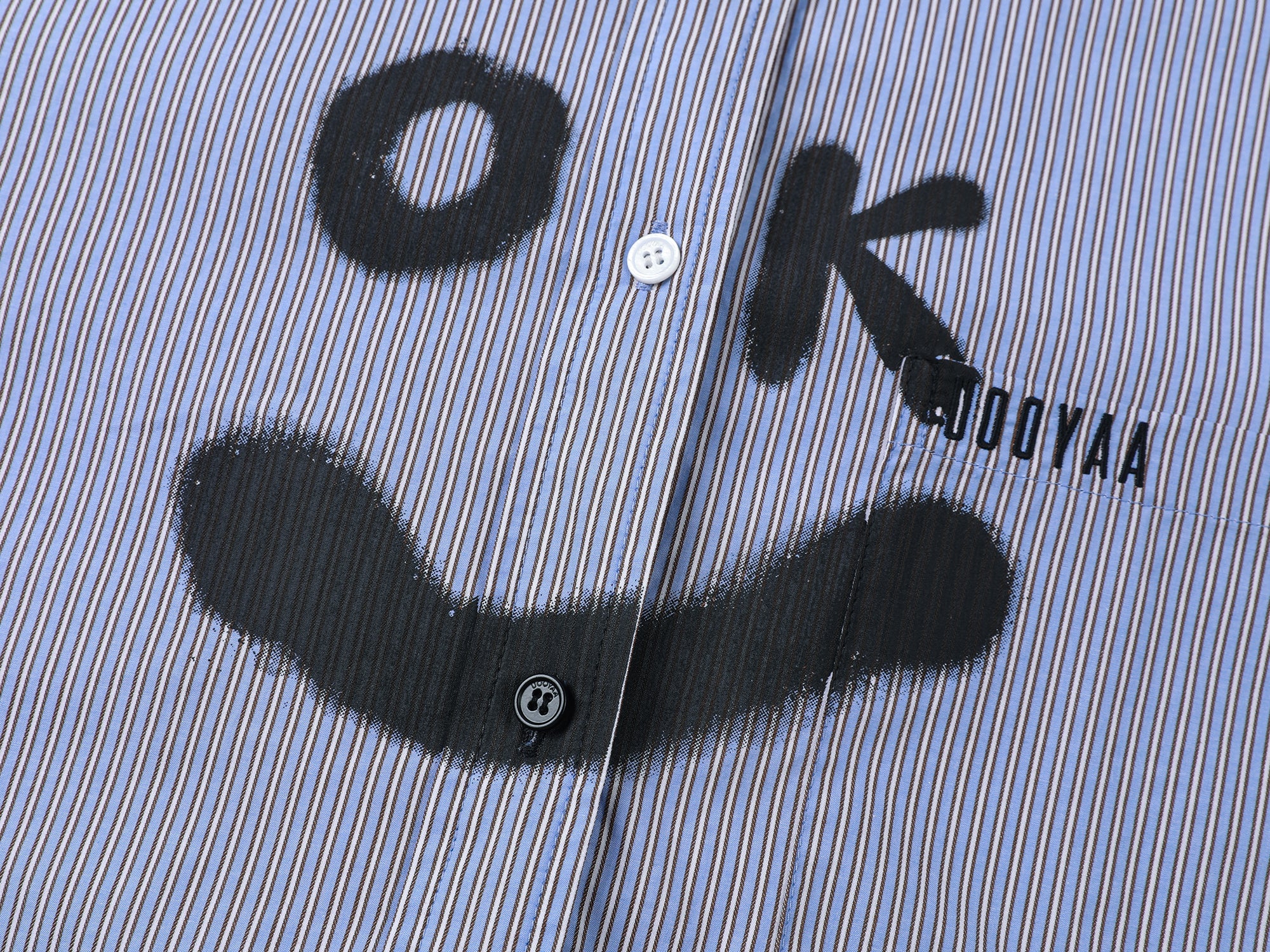 Pink-Blue contrast layered shirt