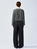 ツイストノットストライプTシャツ