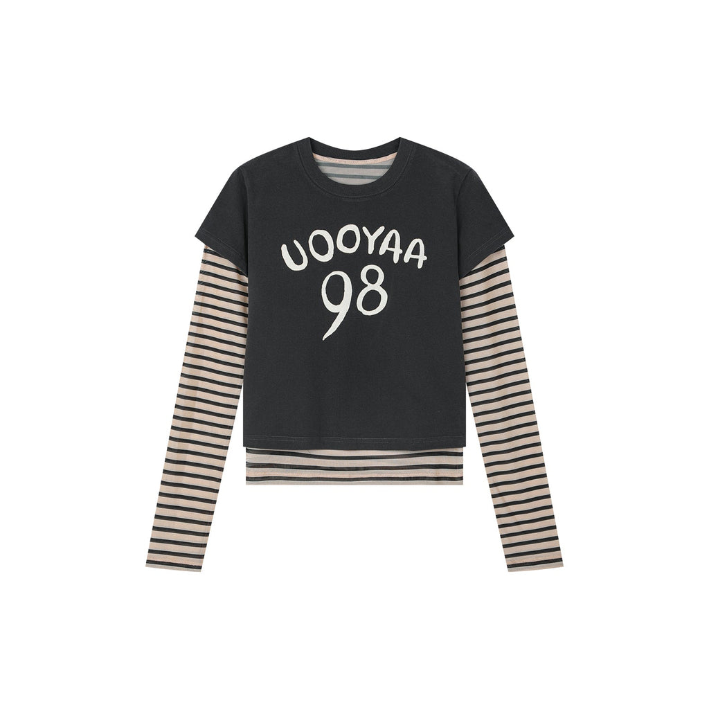 手描き風「98」UOOYAAロゴ 正真正銘のツーピースTシャツ