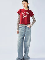 手描き風「98」UOOYAAロゴ 正規品 ツーピースTシャツ