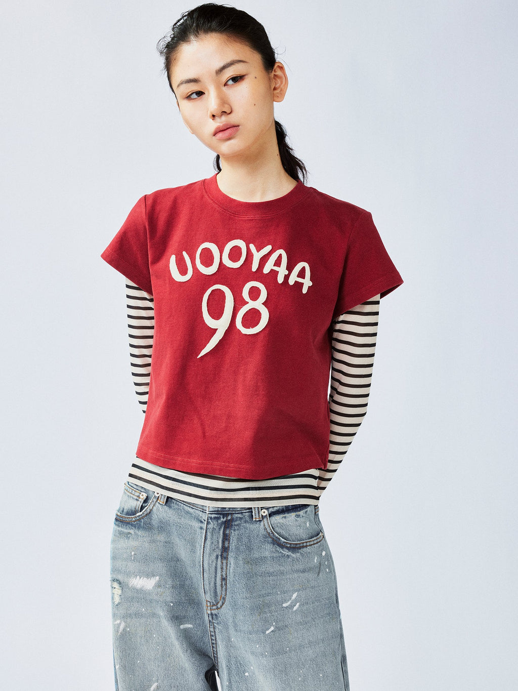 手描き風「98」UOOYAAロゴ 正規品 ツーピースTシャツ