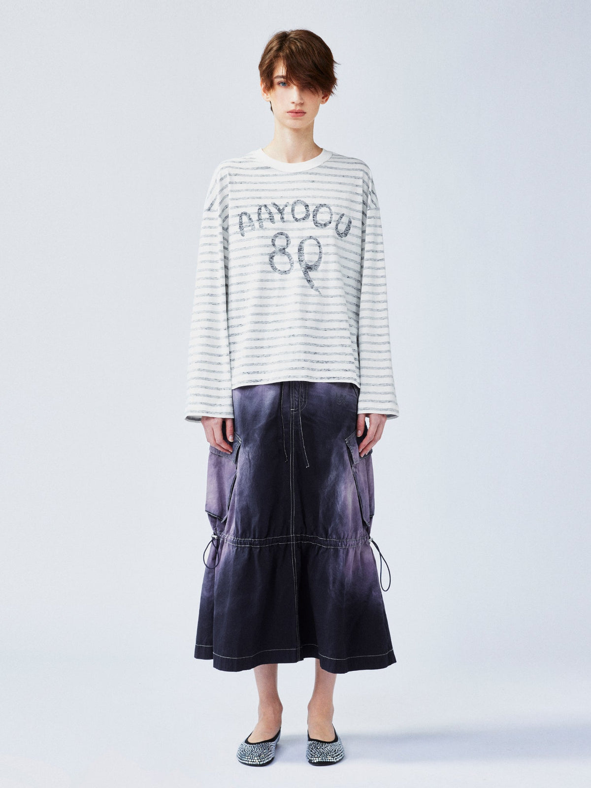 インサイドアウト セーラーストライプTシャツ