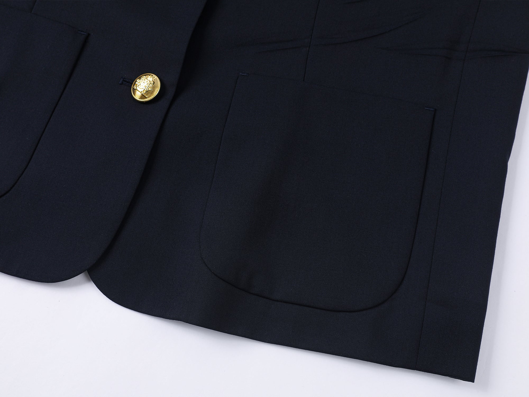 Pleated academy blazer