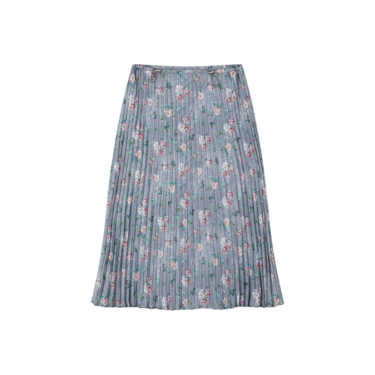 Romantic wallpaper floral pleated skirt
