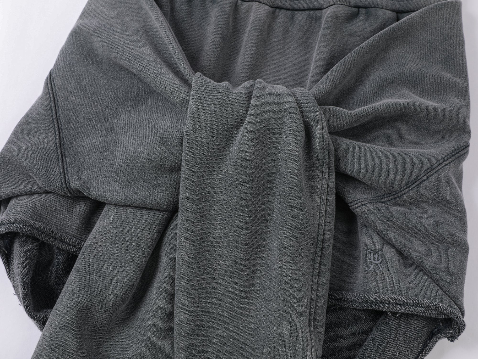 Waist-Tied sweatshirt skirt