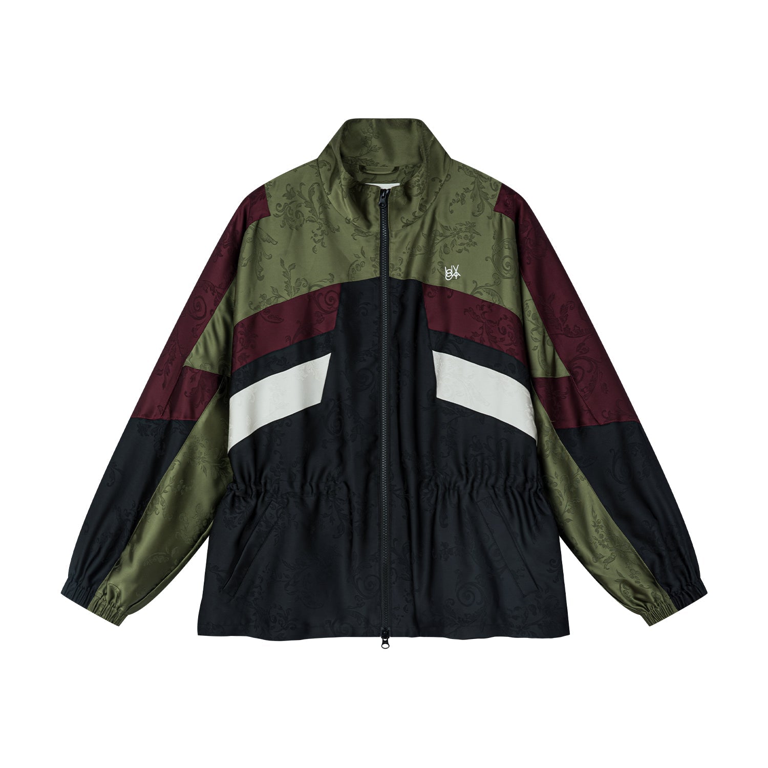 Satin jacquard sports jacket