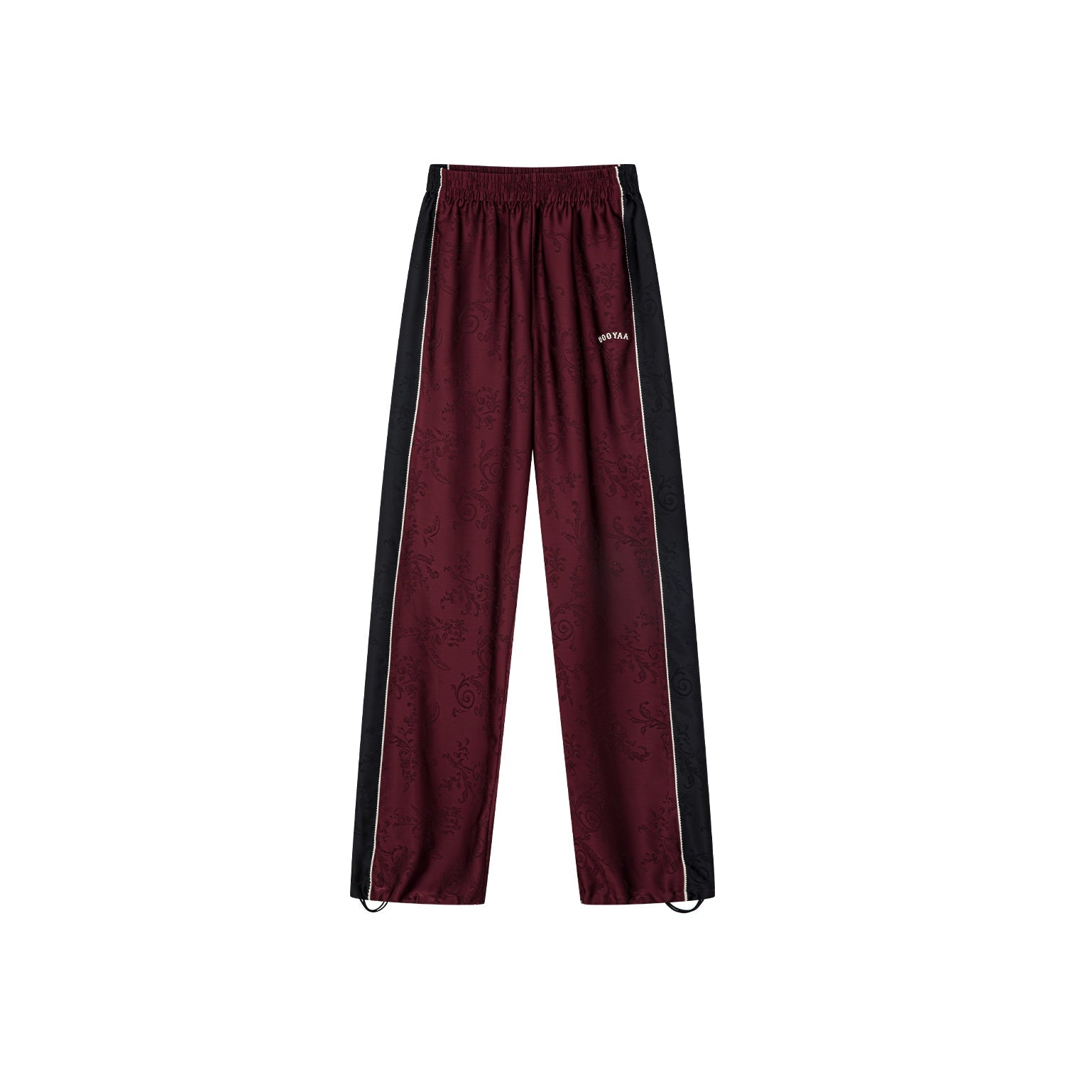 Satin jacquard sports pants