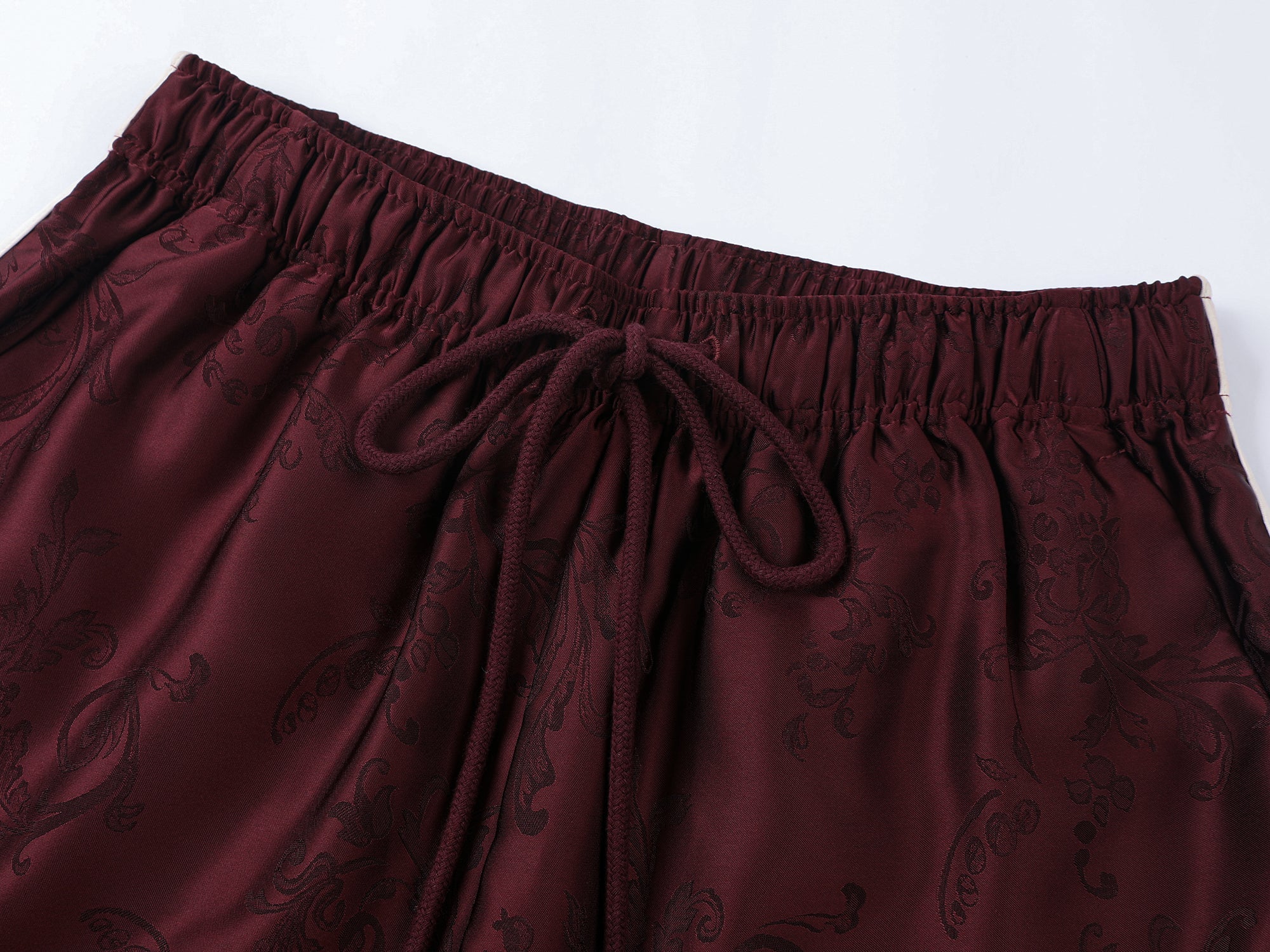 Satin jacquard sports shorts