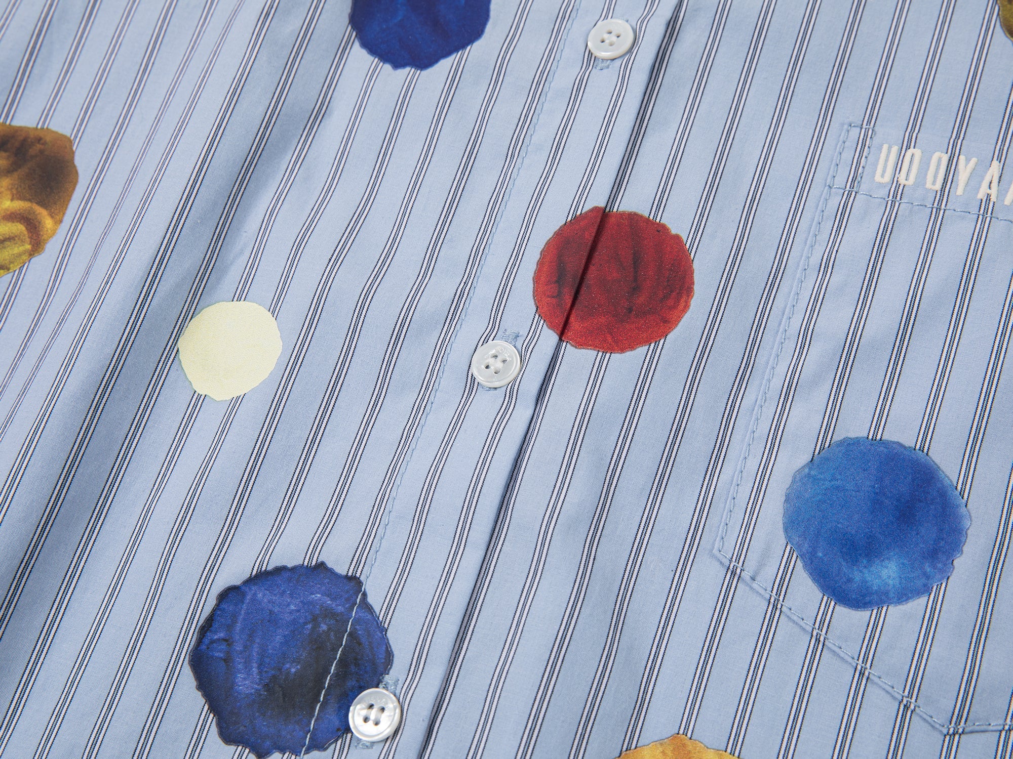 Painterly polka dot shirt