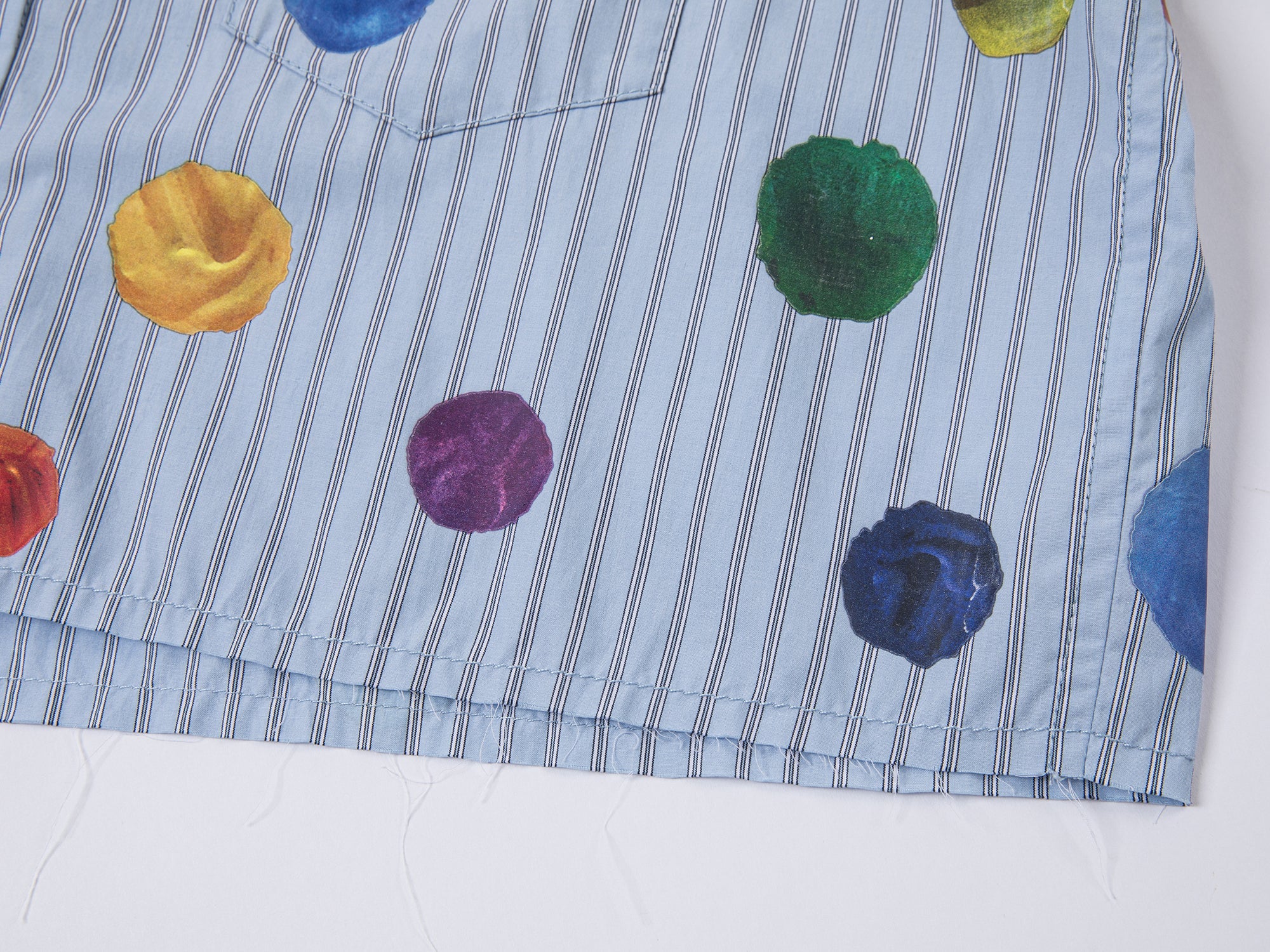 Painterly polka dot shirt