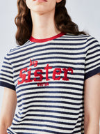 マリンストライプニットTシャツ
