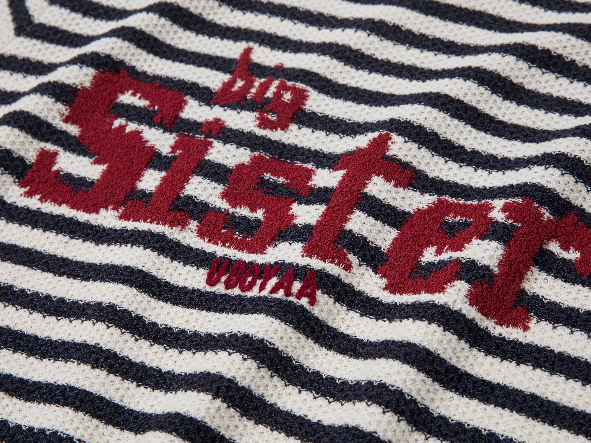 Nautical stripe knit T-shirt