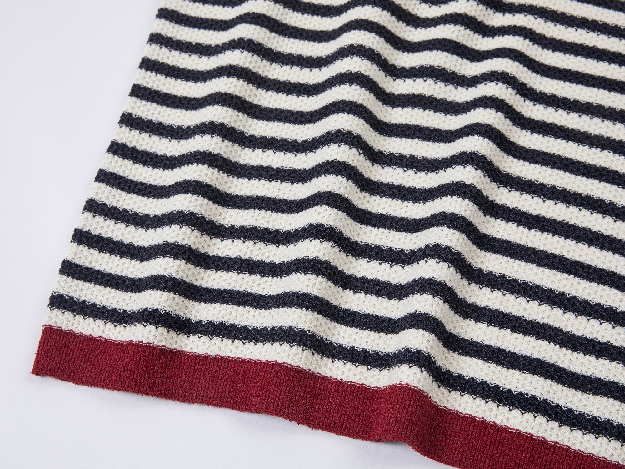 Nautical stripe knit T-shirt