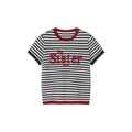 マリンストライプニットTシャツ