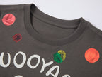 絵画的な水玉模様のTシャツ