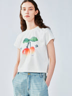 ピクセル化されたチェリーTシャツ
