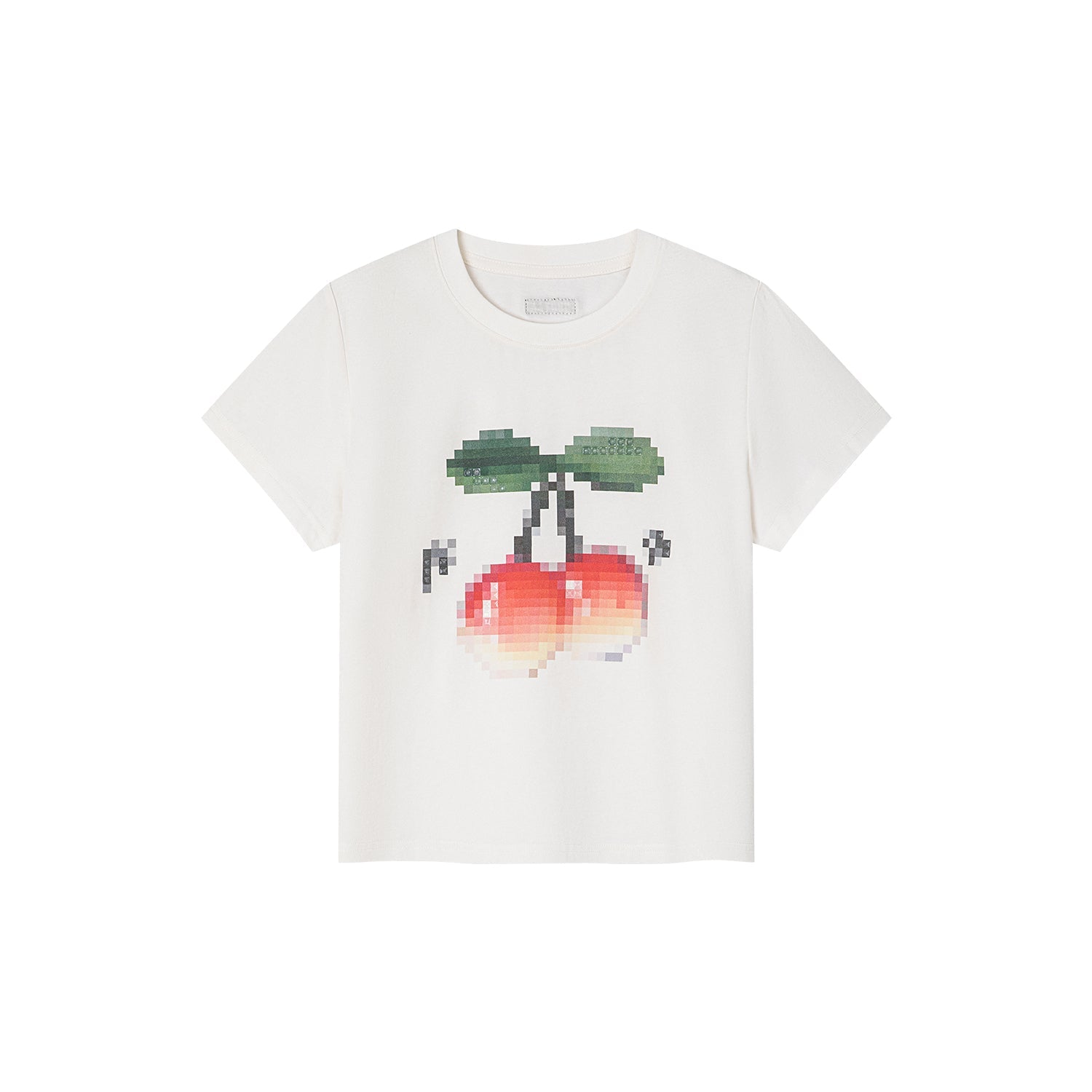 Pixelated cherry T-shirt