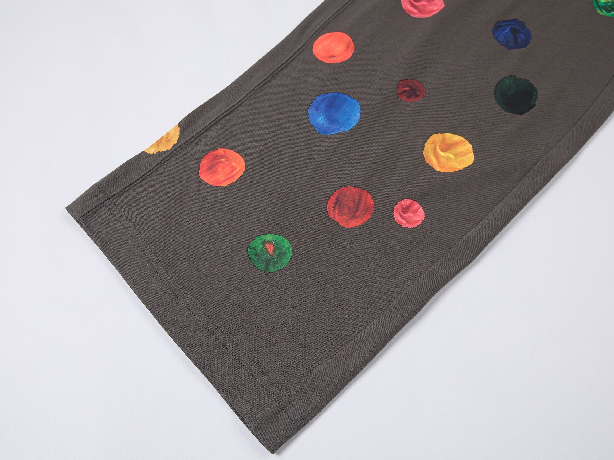 Painterly polka dot sweatpants