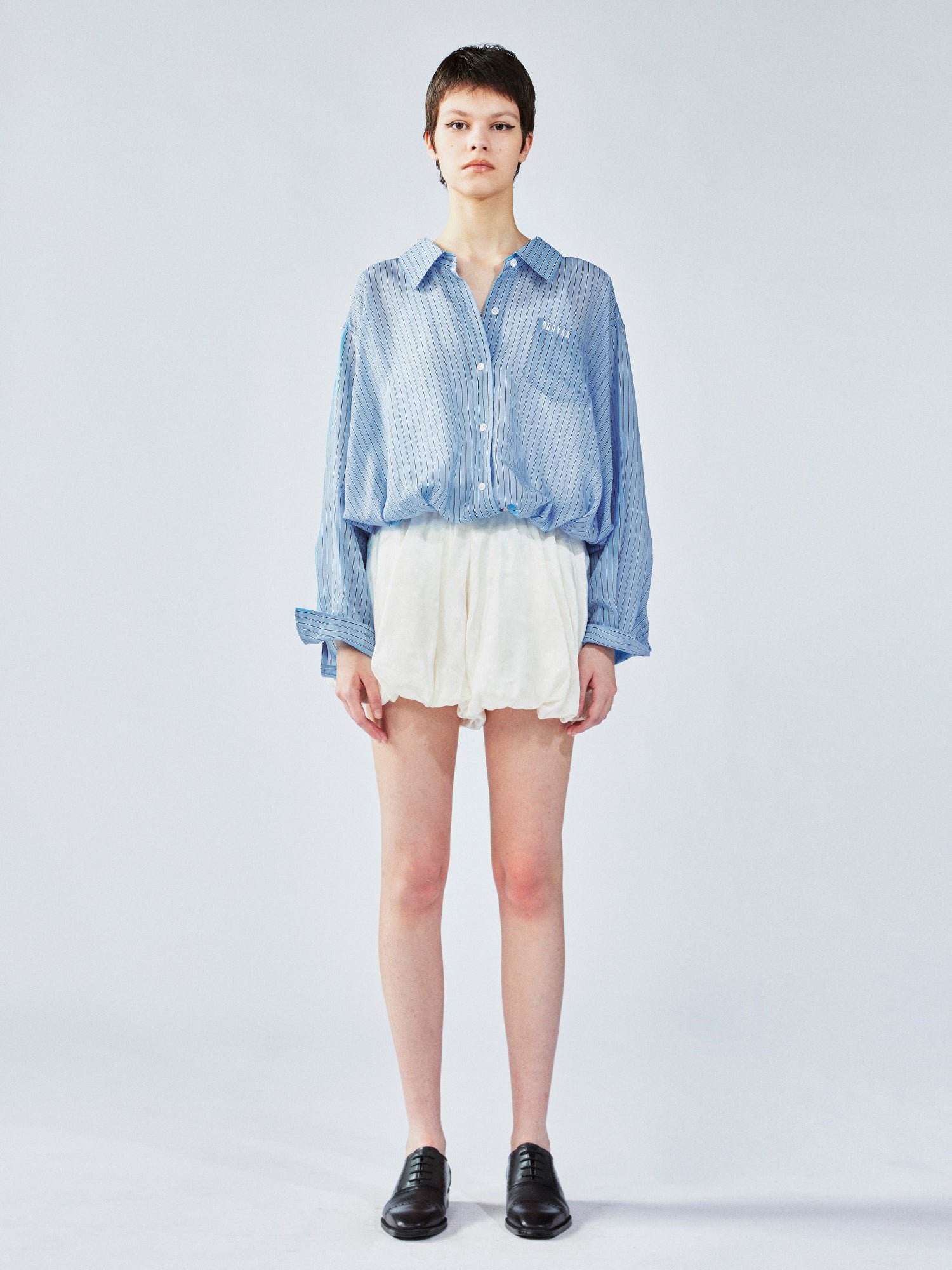 Jacquard bubble skort with girl motif