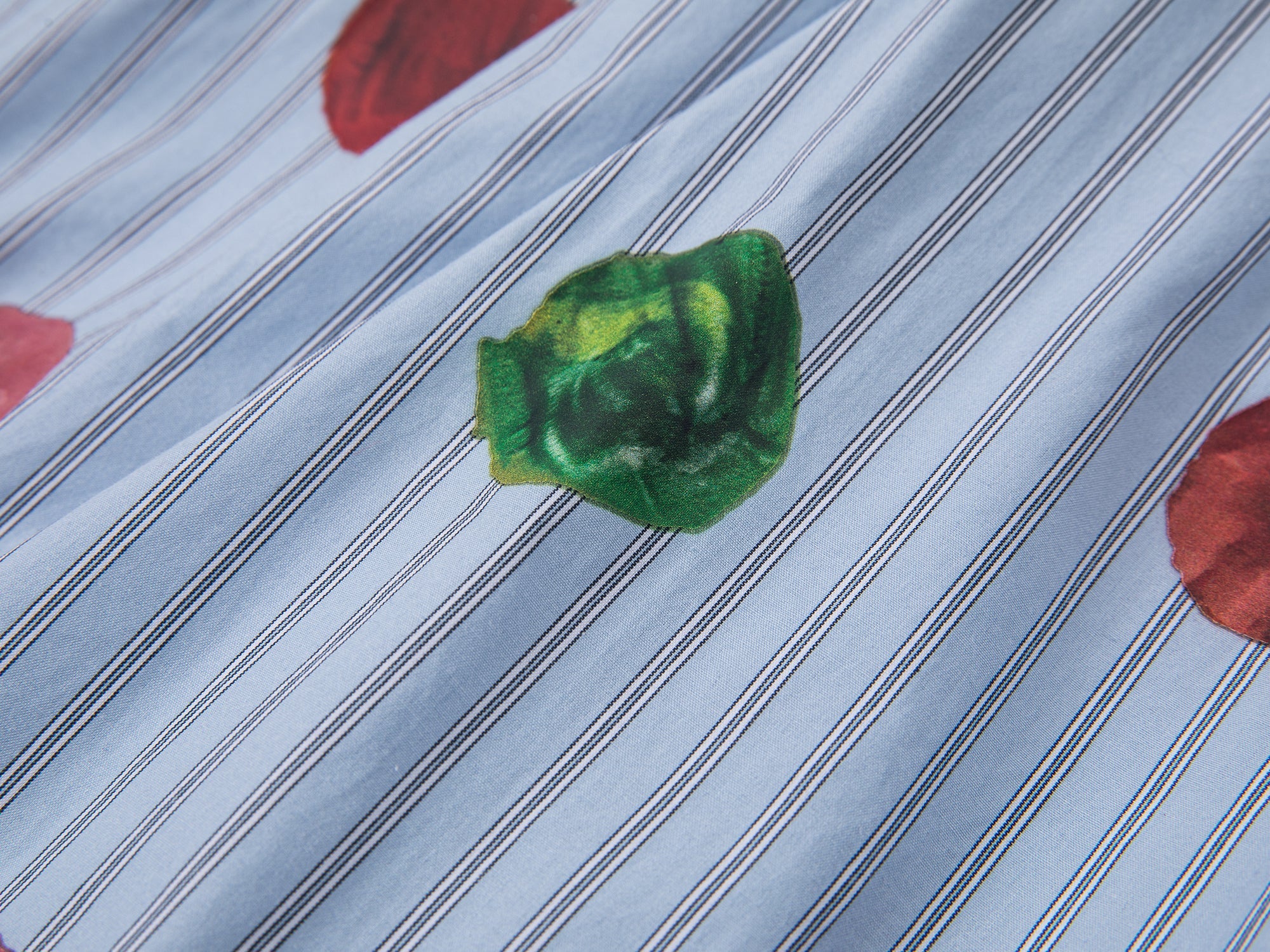 Painterly polka dot short skirt