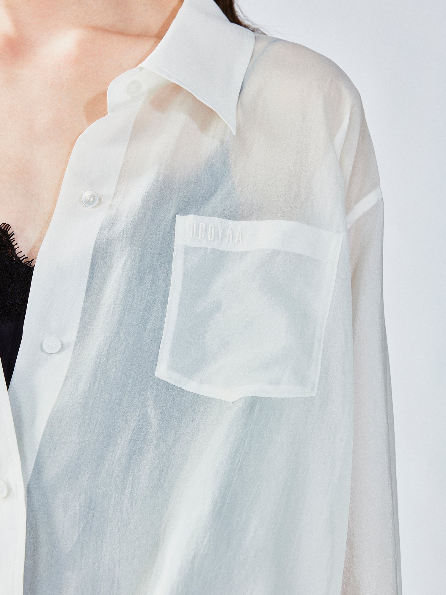 Layered lace camisole shirt