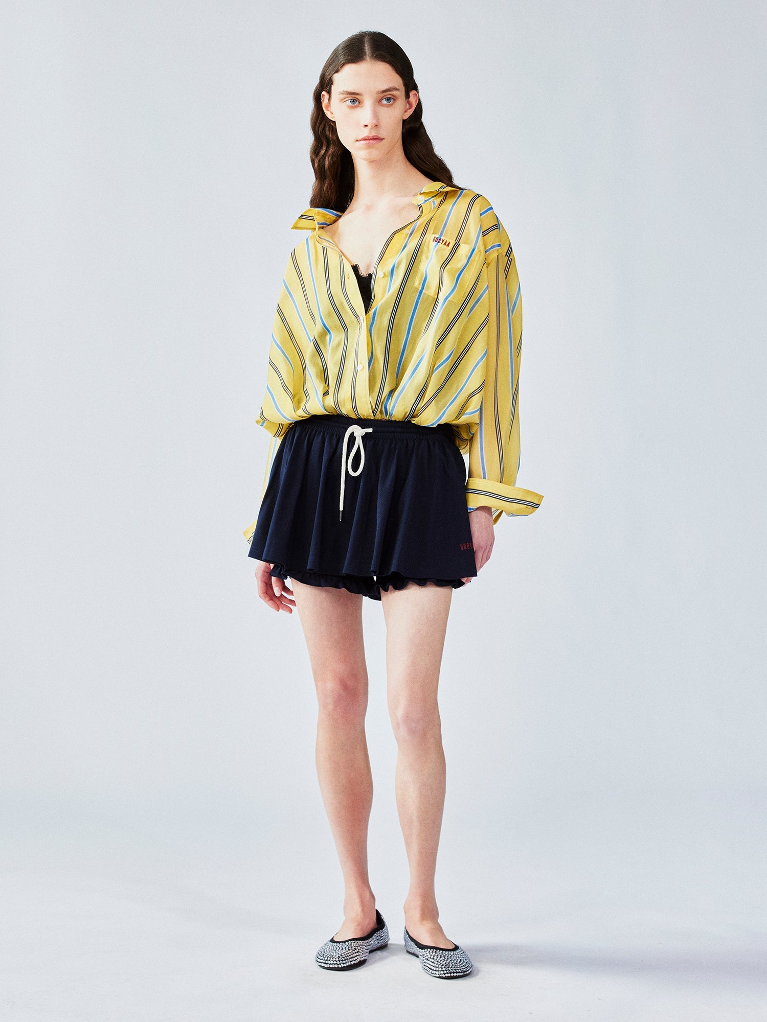 Layered lace camisole shirt