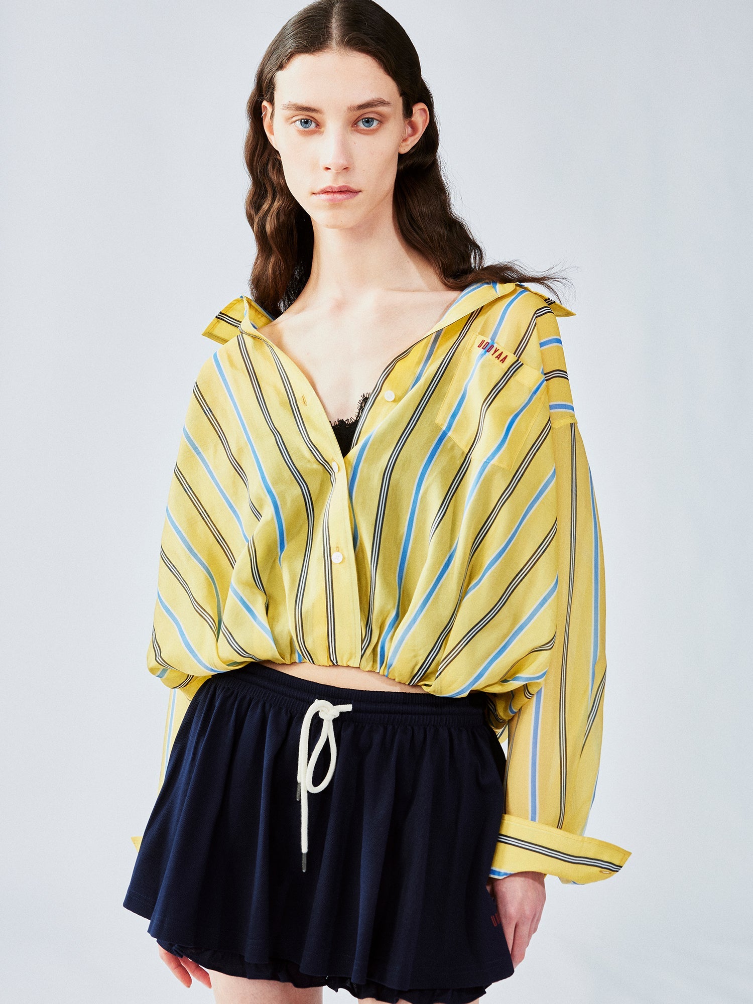 Layered lace camisole shirt