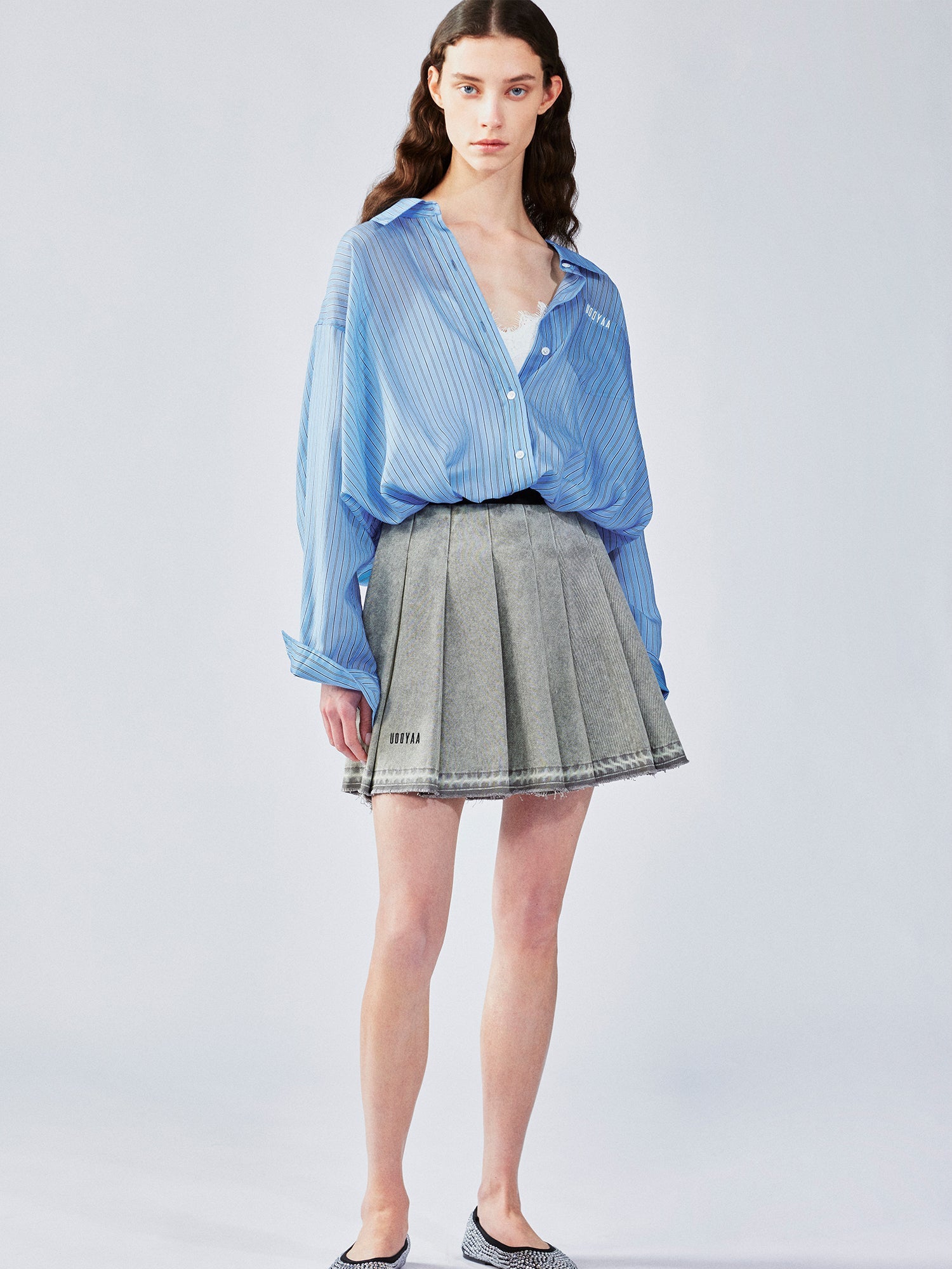 Layered lace camisole shirt