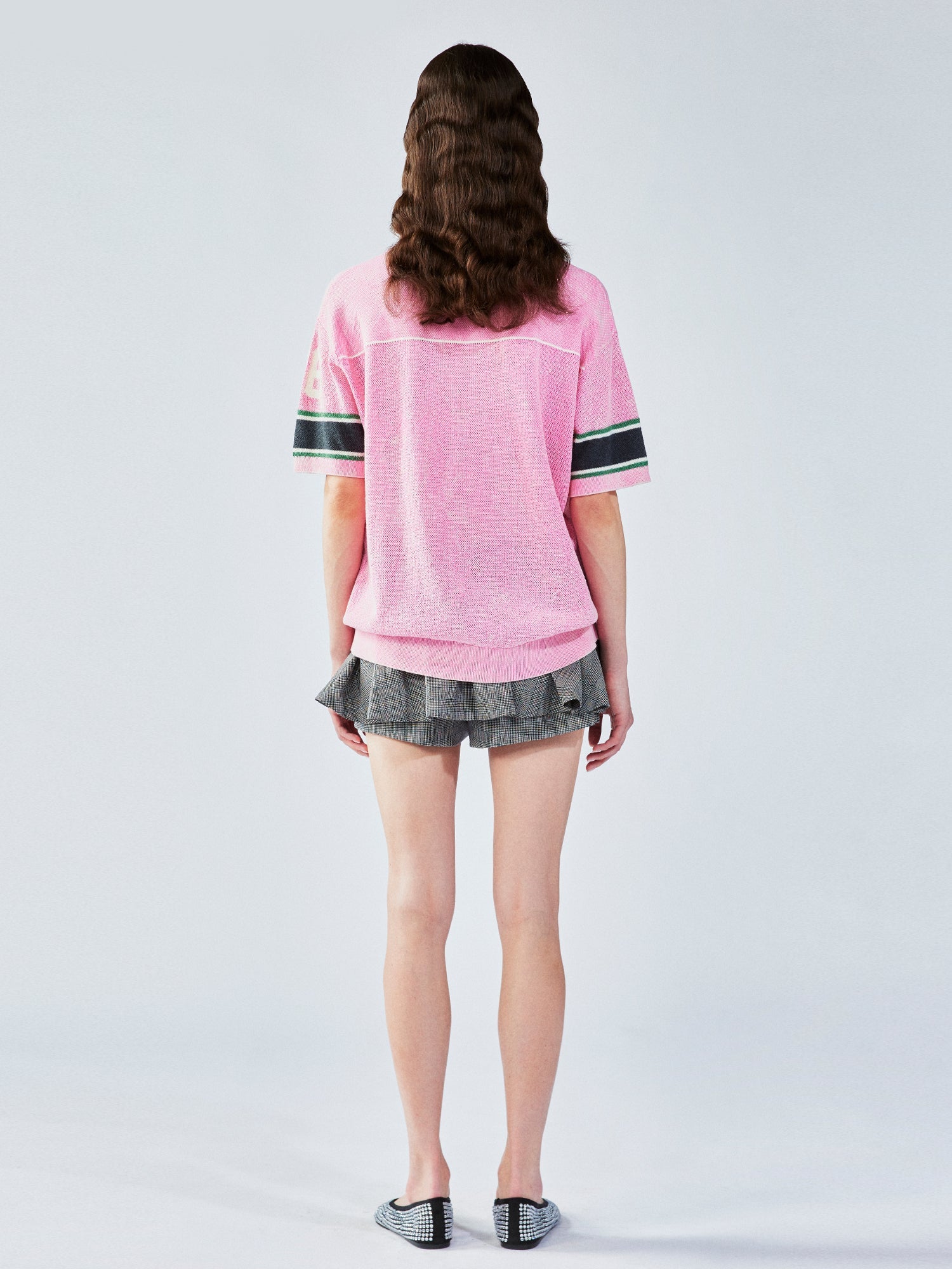 Jersey-style knit t-shirt