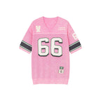 ジャージー風ニットTシャツ