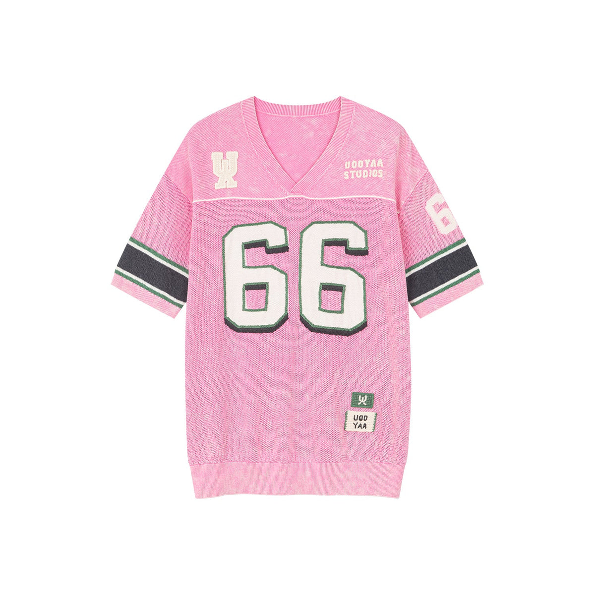 ジャージー風ニットTシャツ