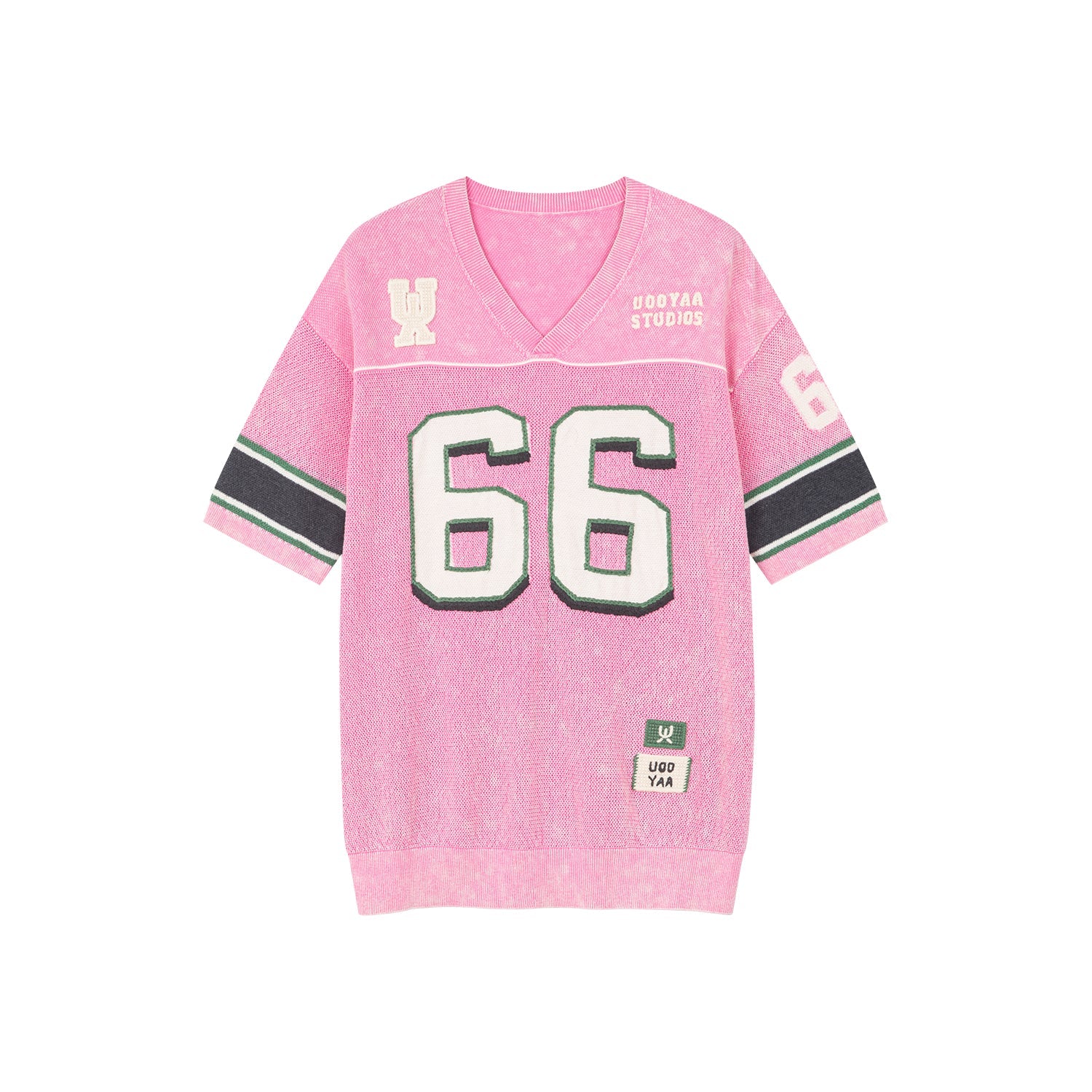 Jersey-style knit t-shirt