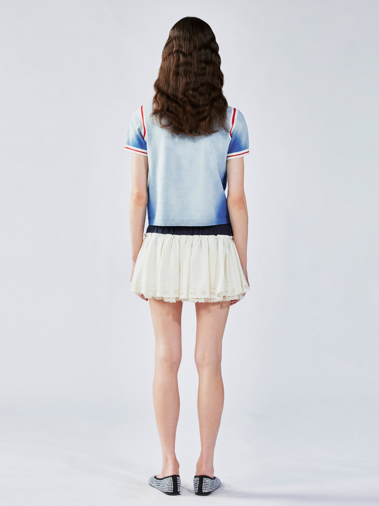 Jersey-style knit t-shirt