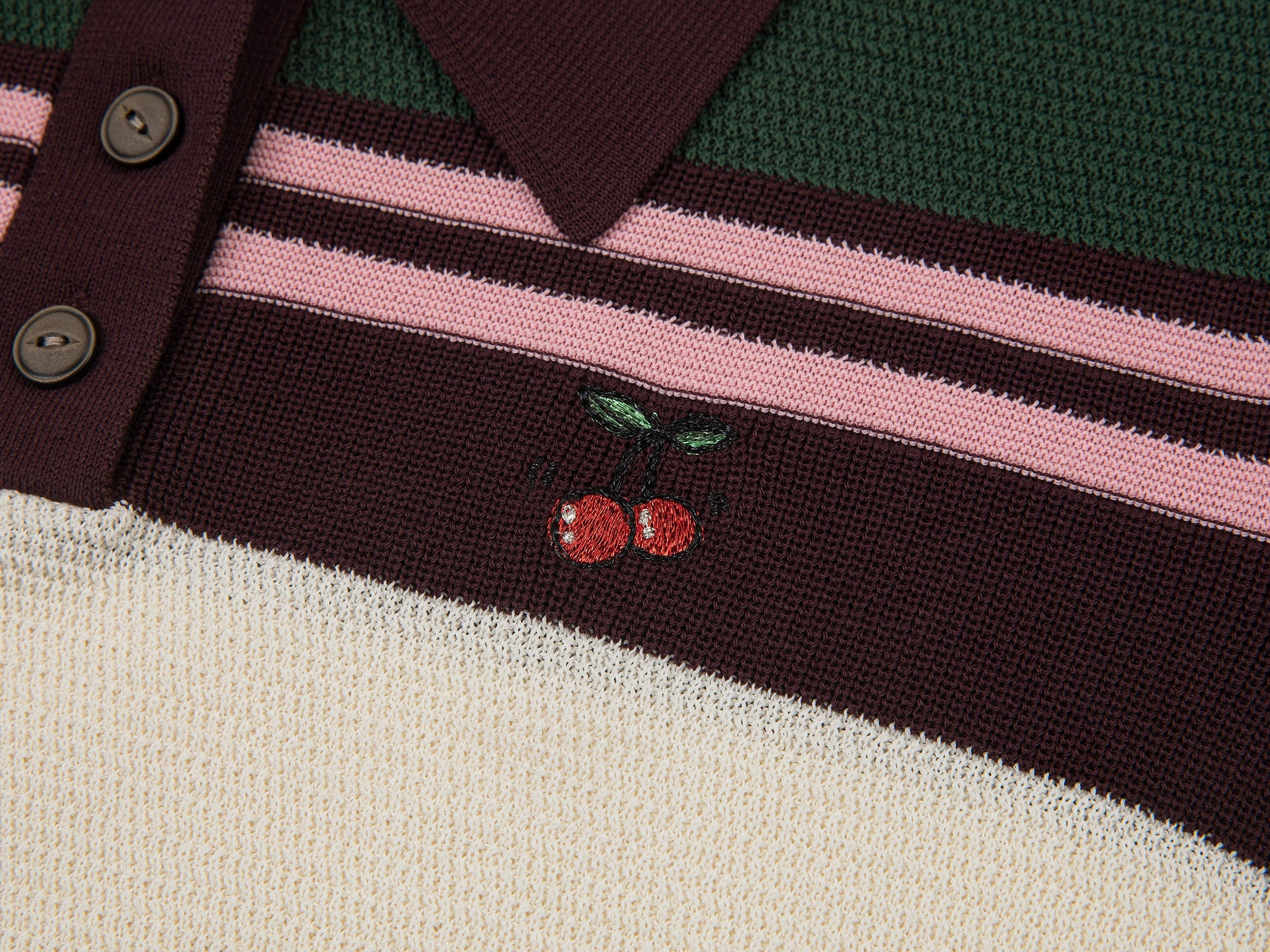 Faux-layered polo sweater t-shirt