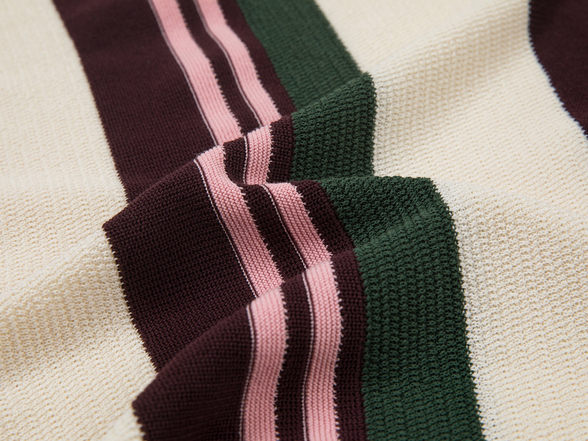 Faux-layered polo sweater t-shirt