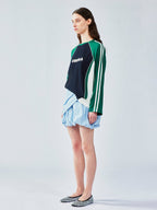 クラシックなジャージスタイルのTシャツ