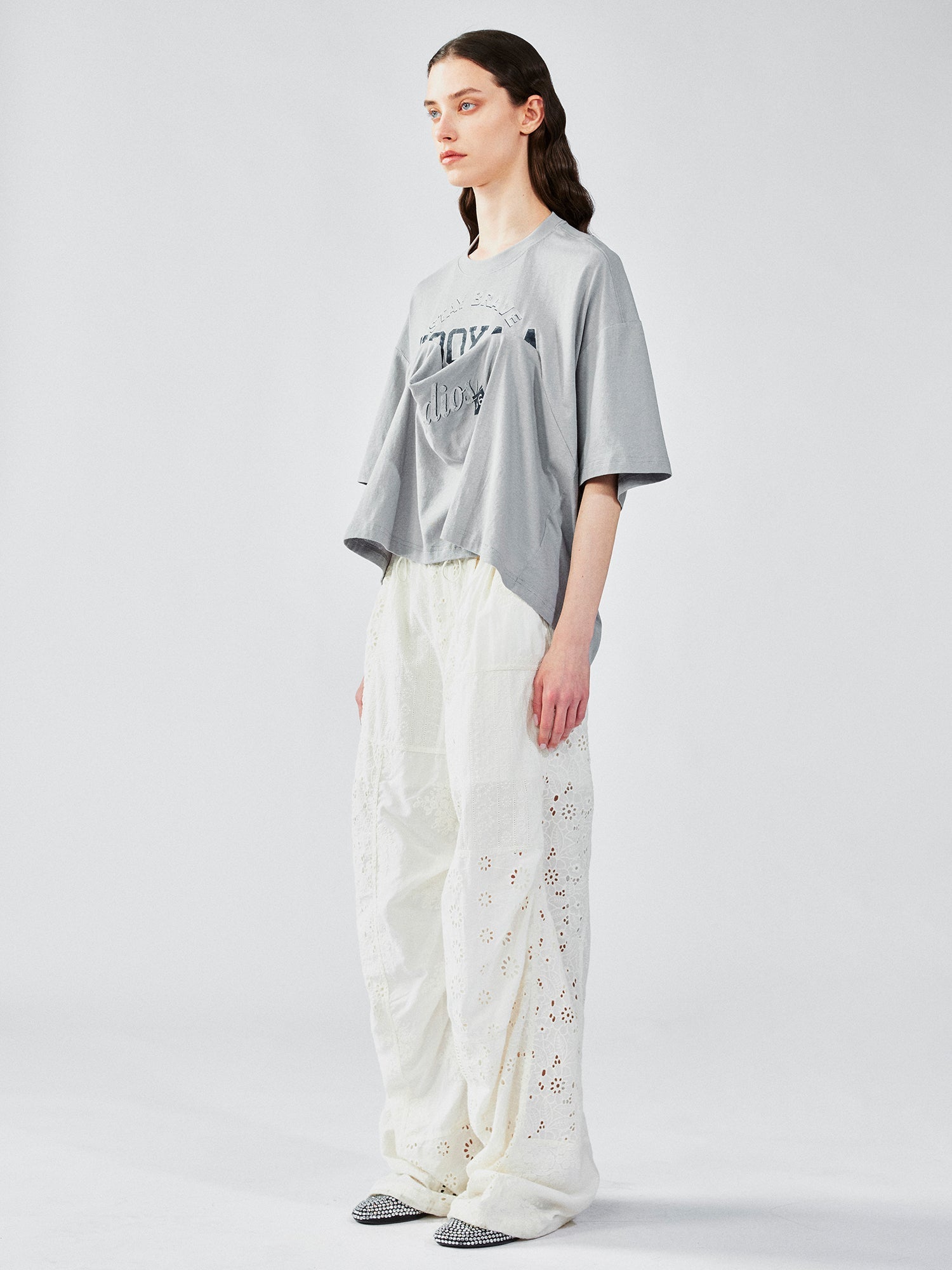 Vintage t-shirt with lifted hem