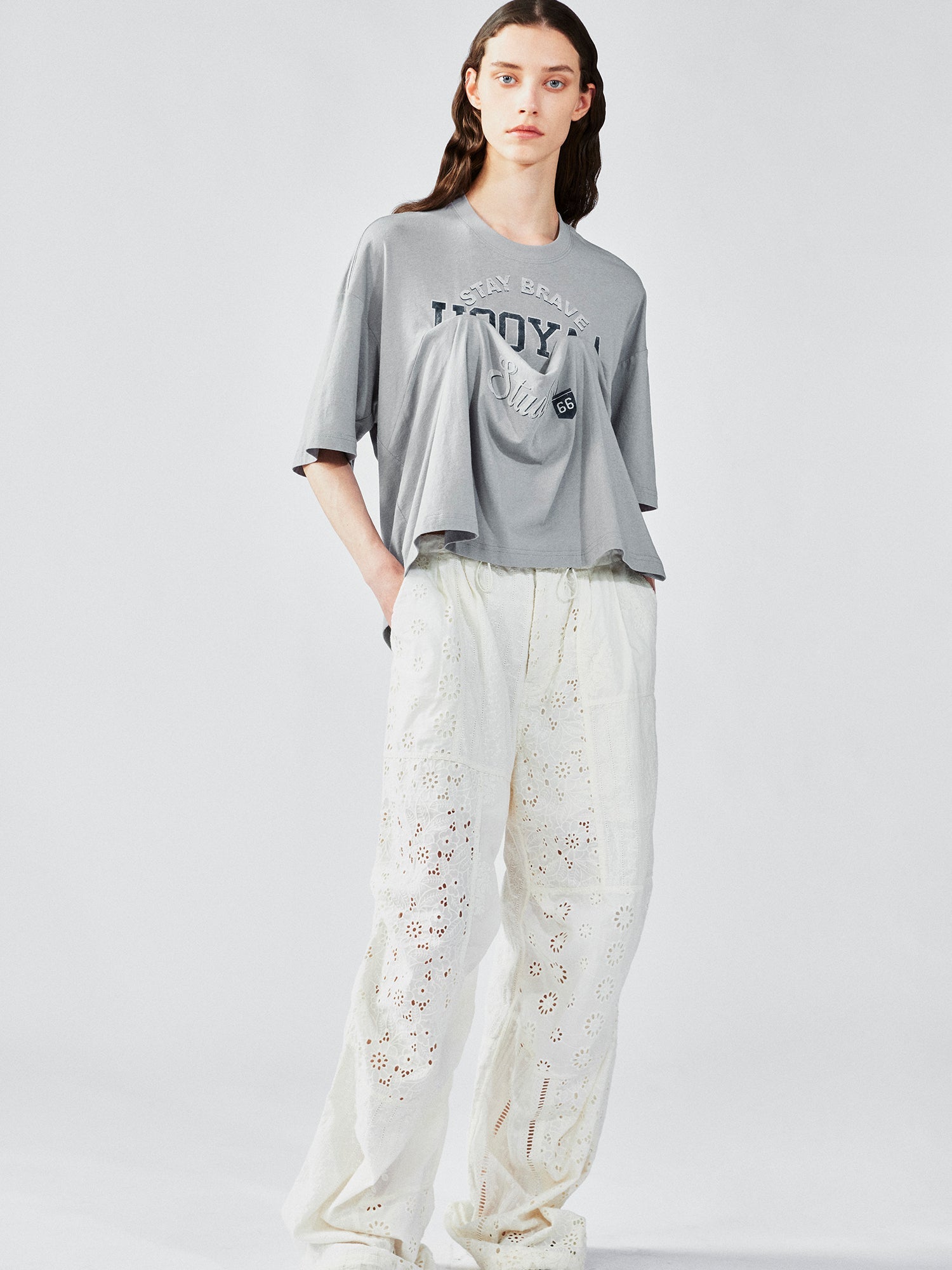 Vintage t-shirt with lifted hem