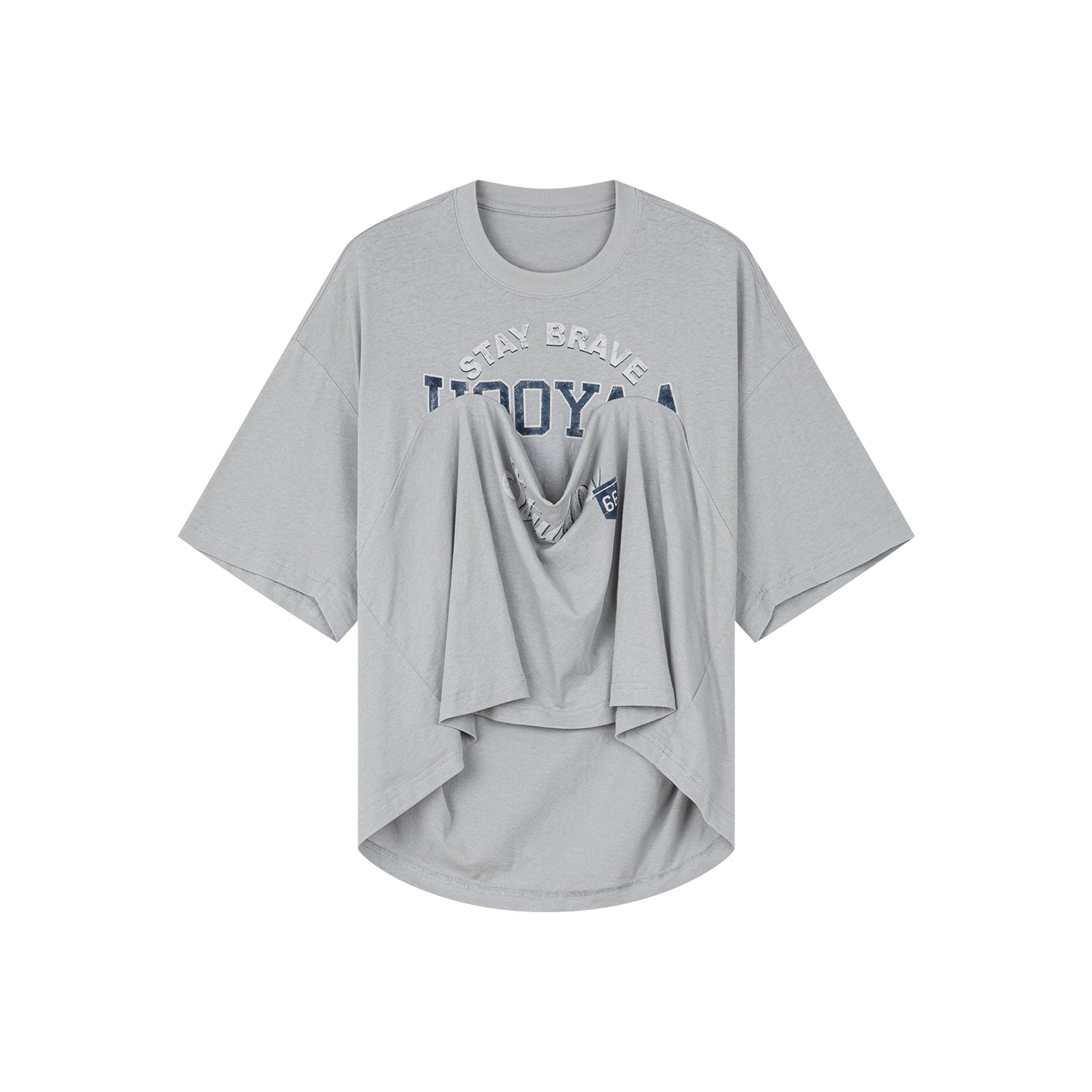 Vintage t-shirt with lifted hem