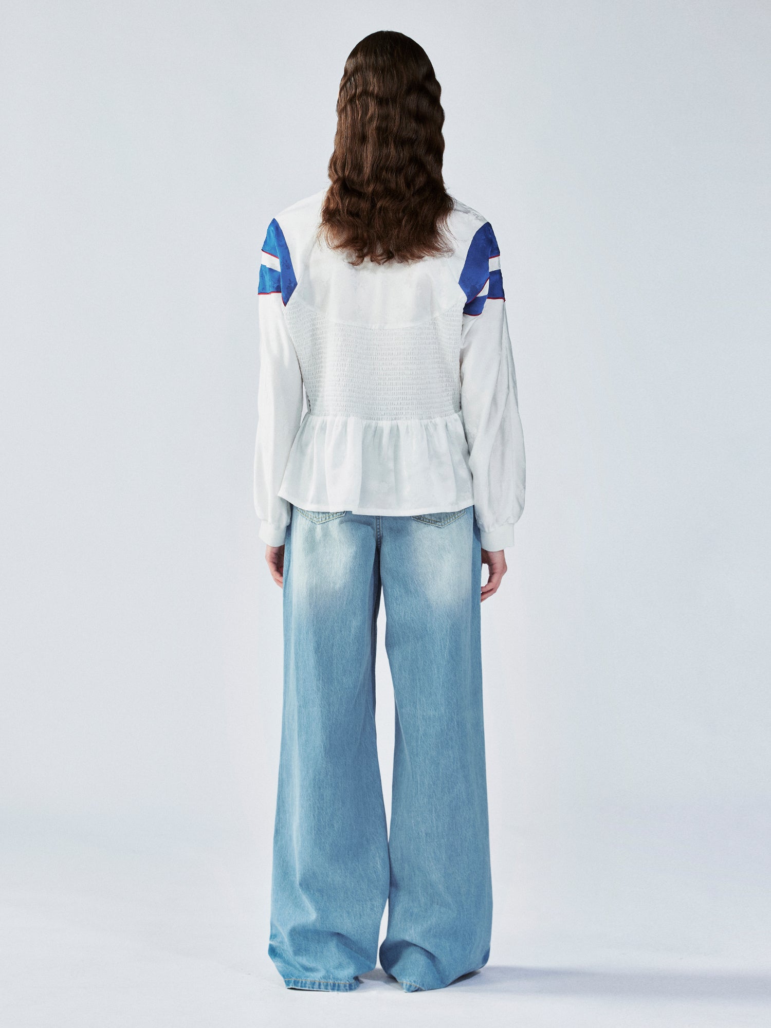 Remake jersey with ruffle hem