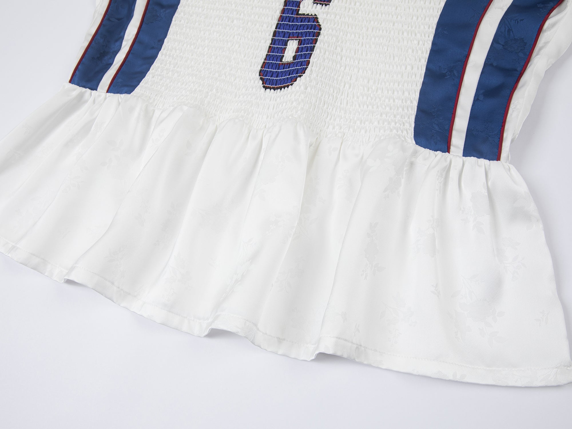 Remake jersey with ruffle hem