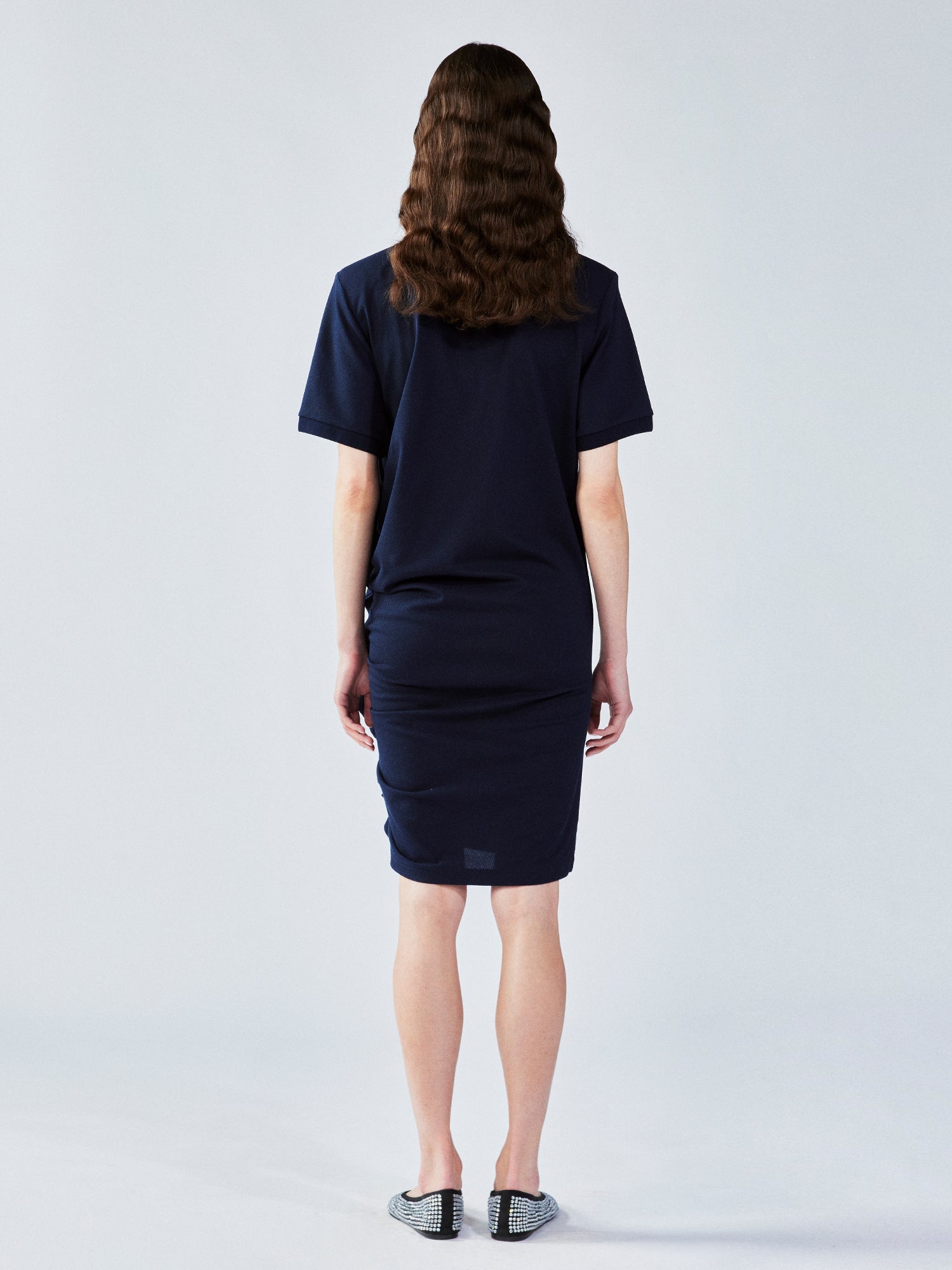 Gathered polo dress