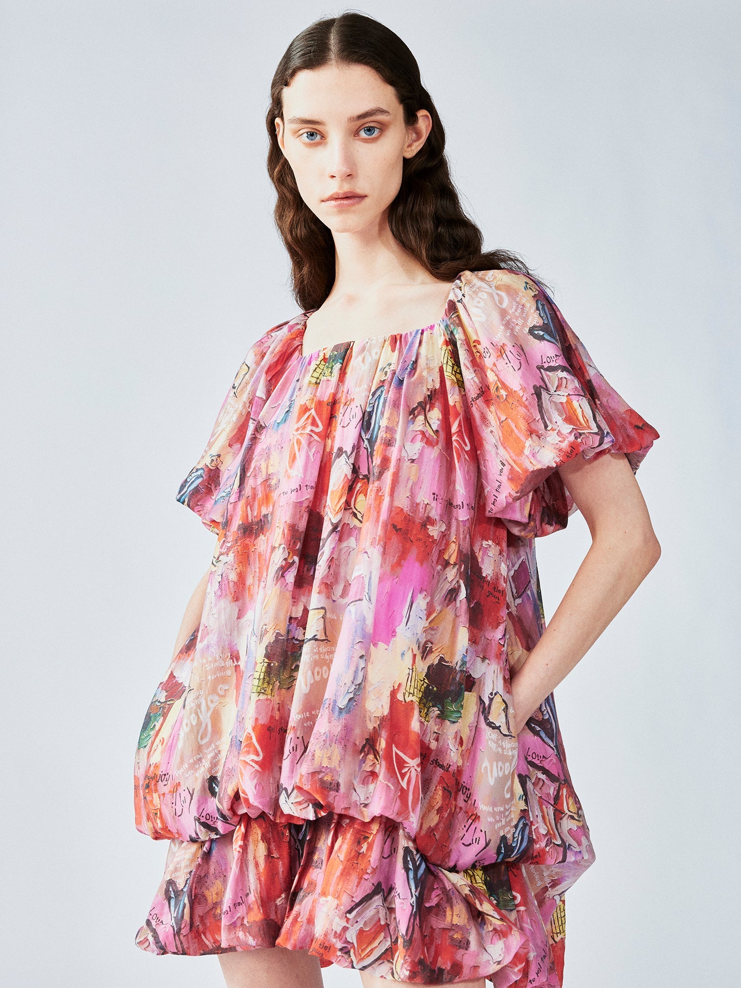 Graffiti tulip dress